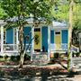 Blue and Yellow house - S Dearborn St at Church st - Church St East Historic district